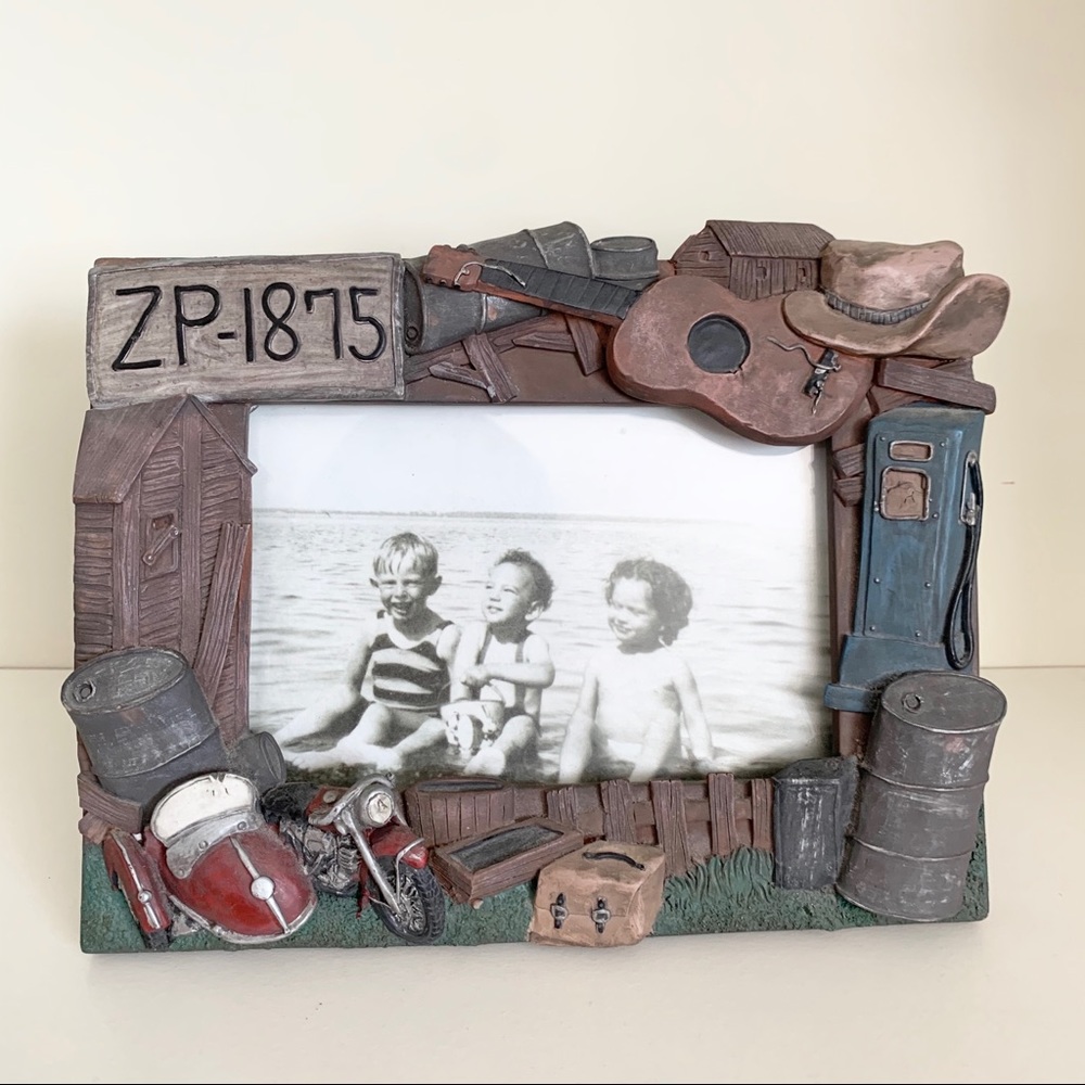 Vintage country cowboy Picture frame